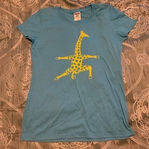 A Giraffe Athletic t shirt